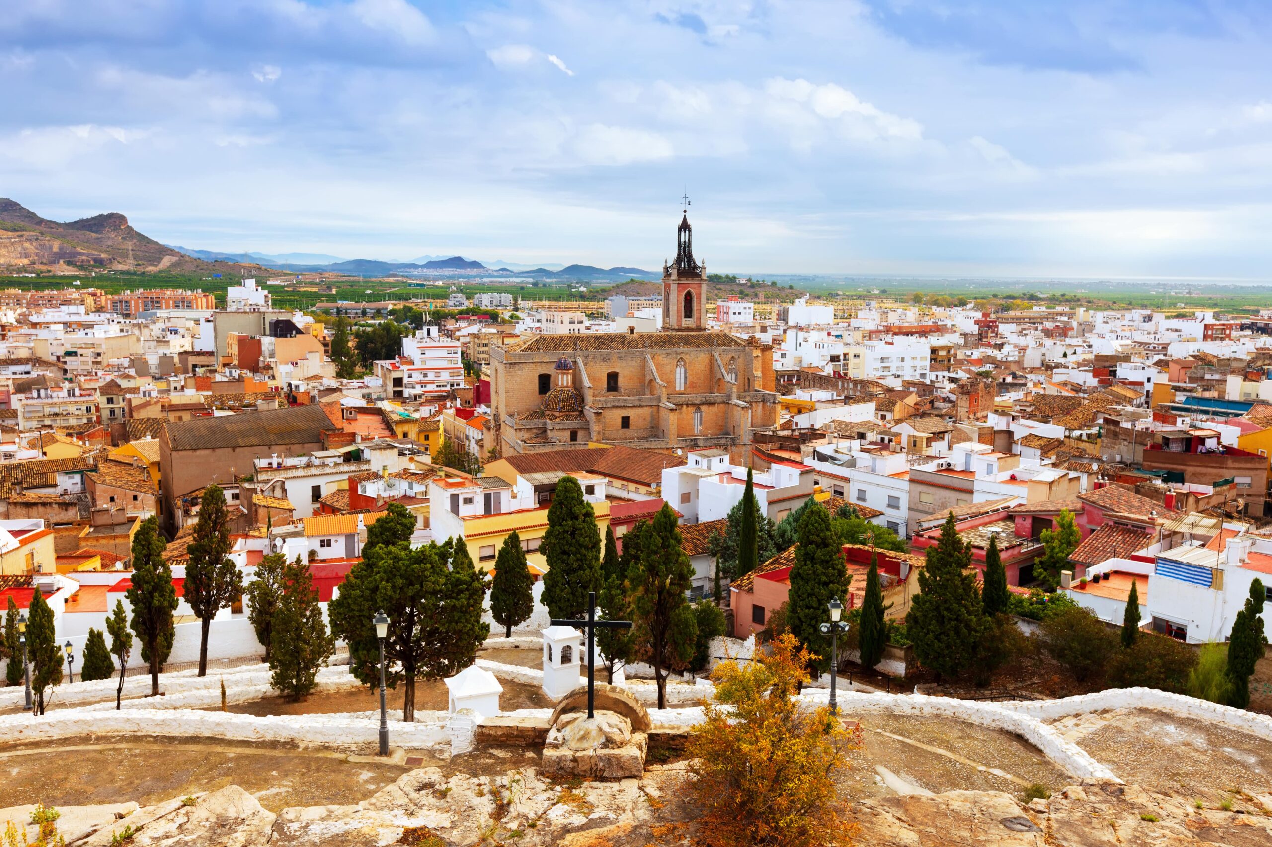 Historisch dorp Sagunto in Valencia